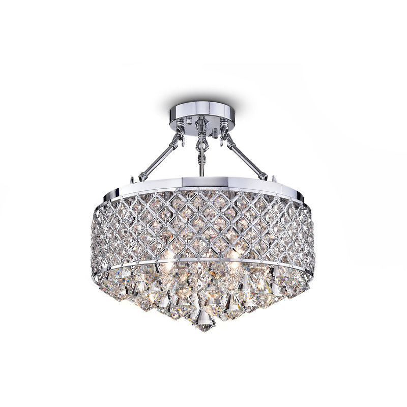 IM Lighting 4-lightChrome modern design crystal luxury modern metal lamp classic interior decoration lighting ceiling lamp