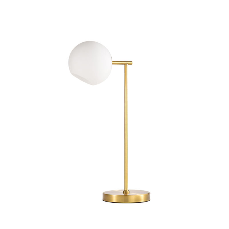 IM Lighting 1-light wholesale postmodern metal base glass ball shadelamp standing desk table lamp