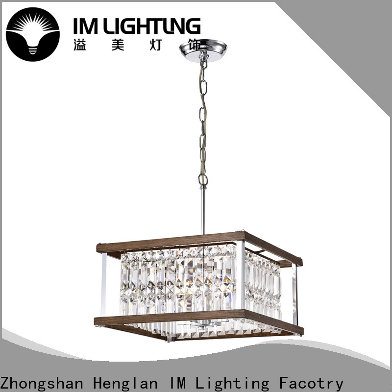 IM Lighting wood and metal pendant light factory For dining room