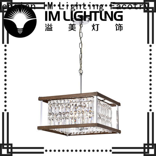IM Lighting Custom wood and metal pendant light Suppliers For dining room