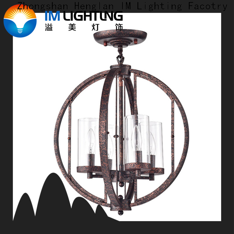 IM Lighting Wholesale wooden flush ceiling light Suppliers For public aisles