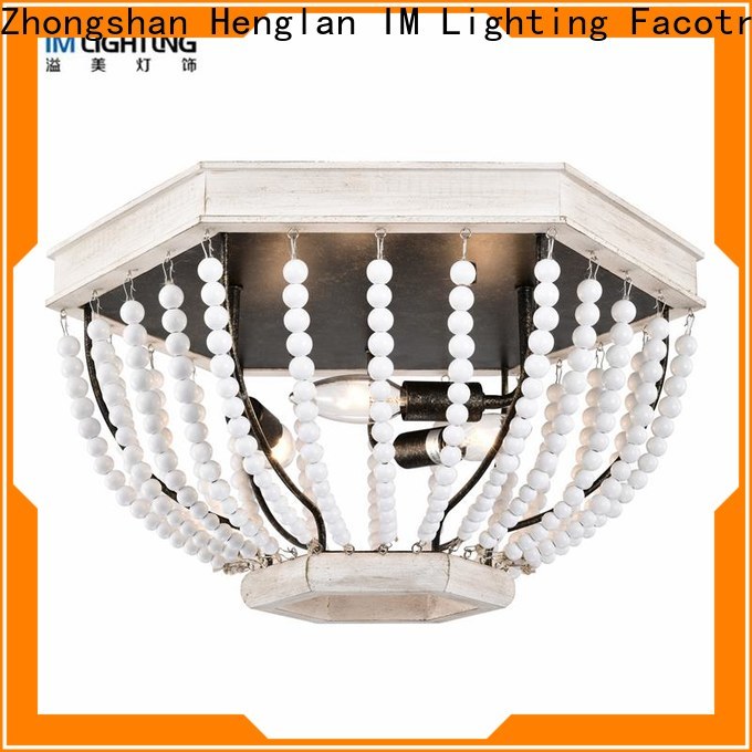 IM Lighting wood bead chandelier bedroom company For living room