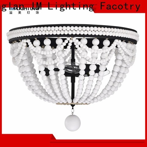 IM Lighting Wholesale black wood beaded chandelier Supply For bedroom