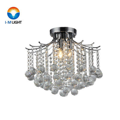 IM Lighting 3-light chrome modern design crystal luxurious contemporary metal lamp classic ceiling lamp